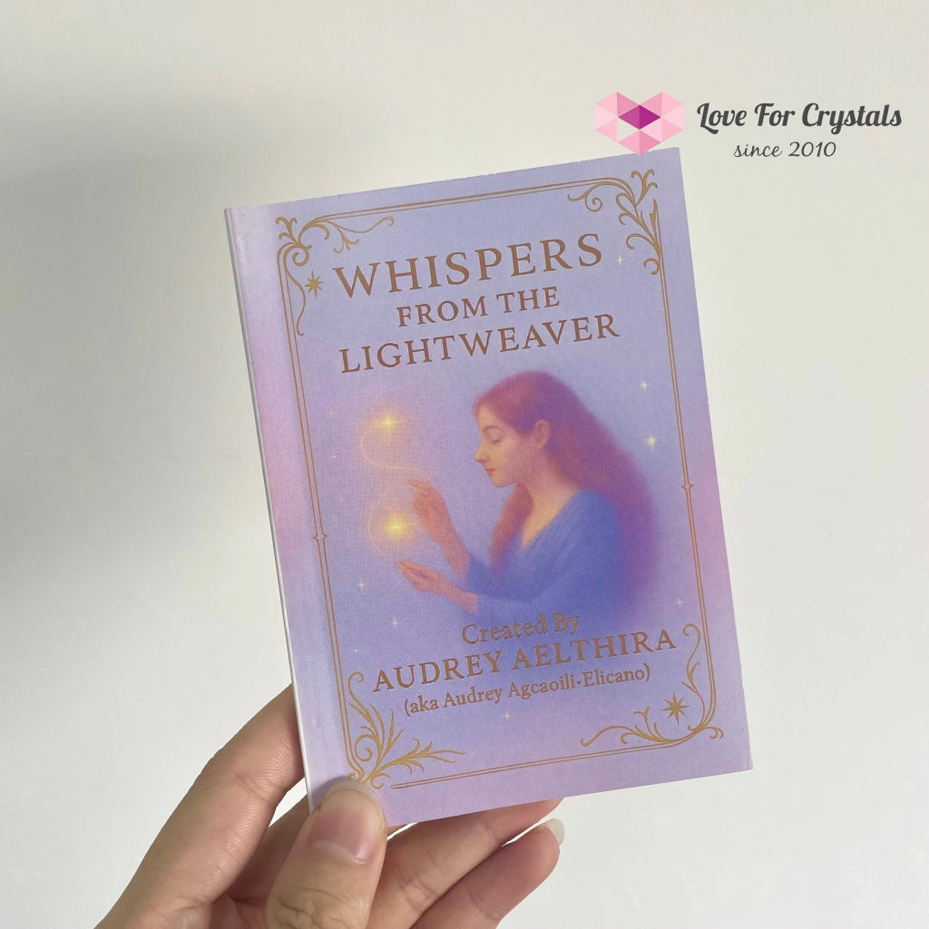 Whispers from the Lightweaver An Oracle Card Deck by Audrey Aelthira (Pre-Order) with FREE Crystal Wish Tree Bottle