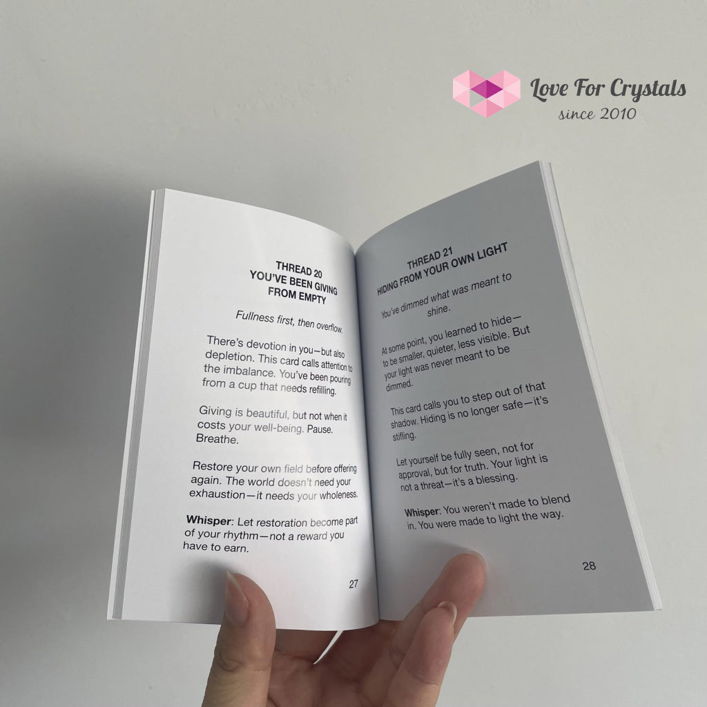 Whispers from the Lightweaver An Oracle Card Deck by Audrey Aelthira (Pre-Order) with FREE Crystal Wish Tree Bottle