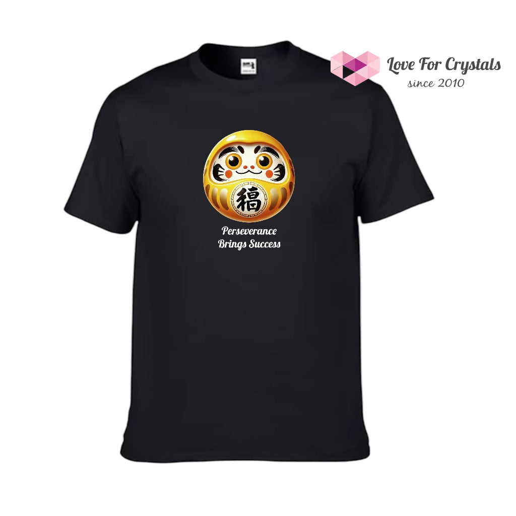 Wish Granting Daruma (Shirts of Fortune) by Fort M Treasures Black M