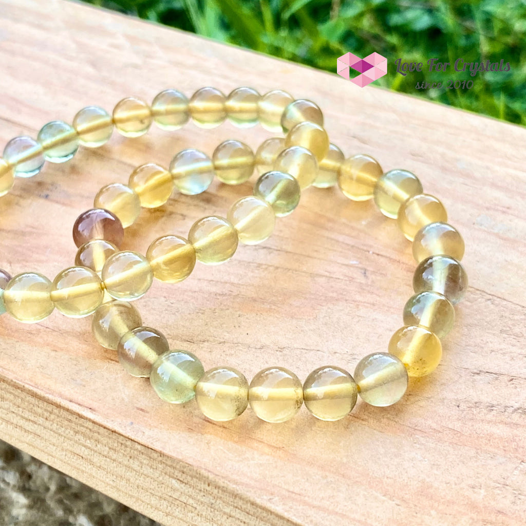 Yellow Fluorite Bracelet 7Mm (For Prosperity And Abundance) Bracelets