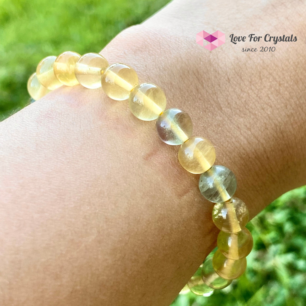 Yellow Fluorite Bracelet 7Mm (For Prosperity And Abundance) Bracelets