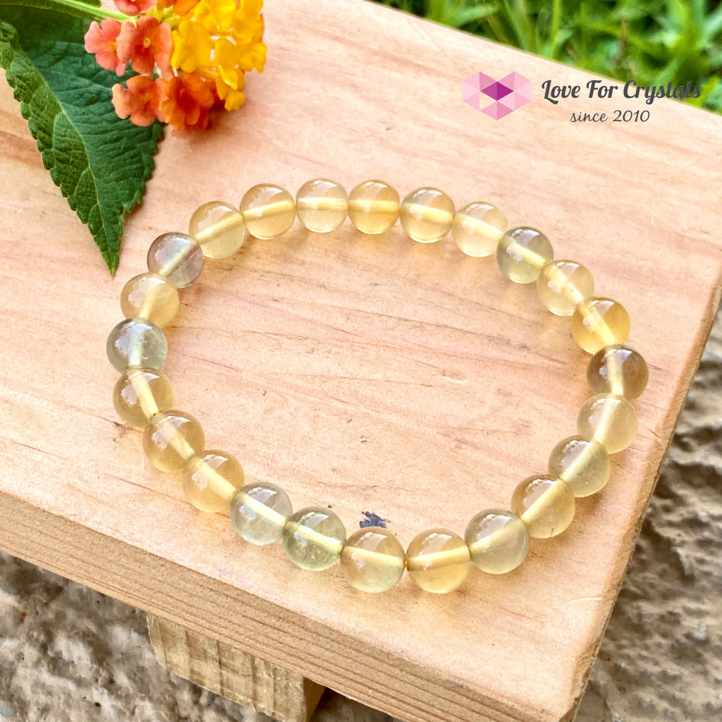 Yellow Fluorite Bracelet 7Mm (For Prosperity And Abundance) Bracelets