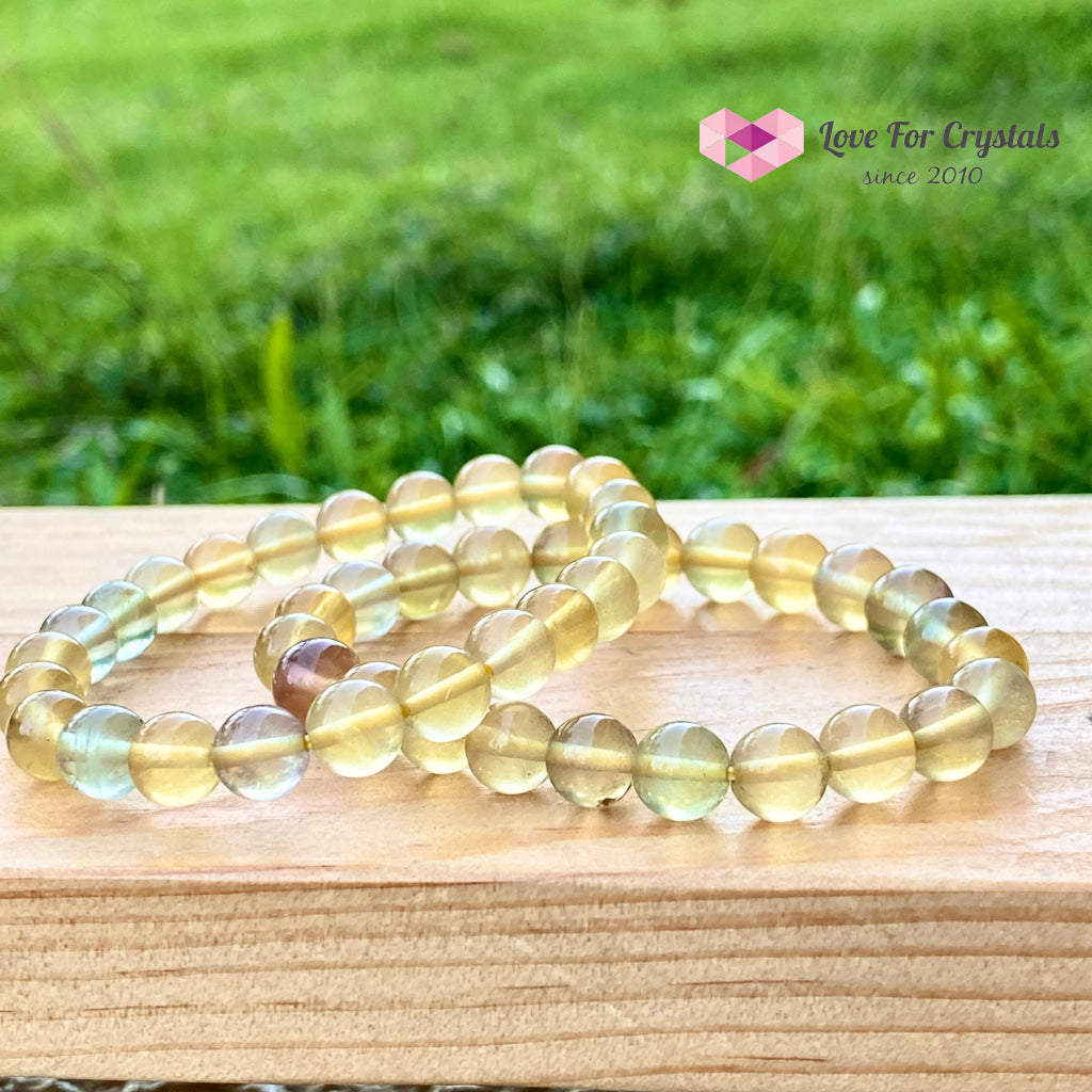 Yellow Fluorite Bracelet 7Mm (For Prosperity And Abundance) Bracelets