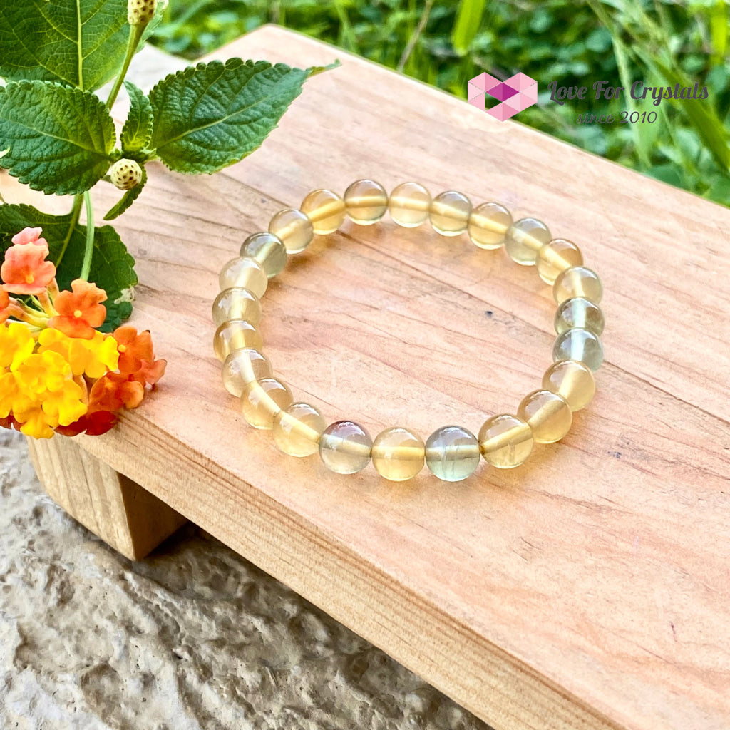 Yellow Fluorite Bracelet 7Mm (For Prosperity And Abundance) Bracelets