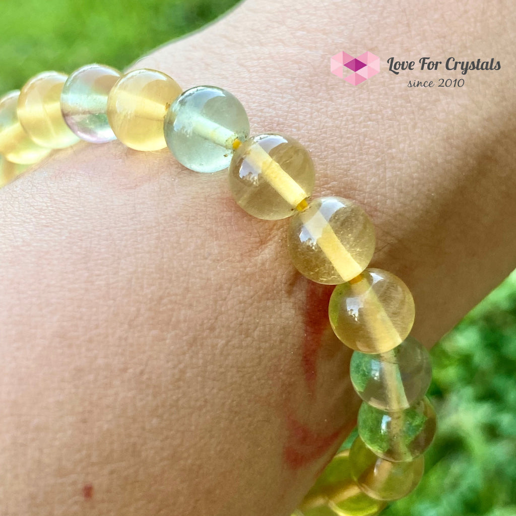 Yellow Fluorite Bracelet 7Mm (For Prosperity And Abundance) Bracelets