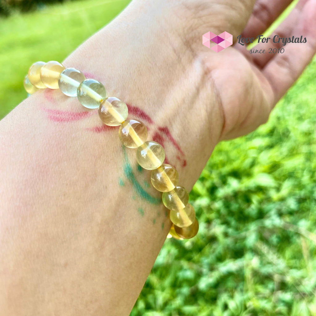 Yellow Fluorite Bracelet 7Mm (For Prosperity And Abundance) Bracelets