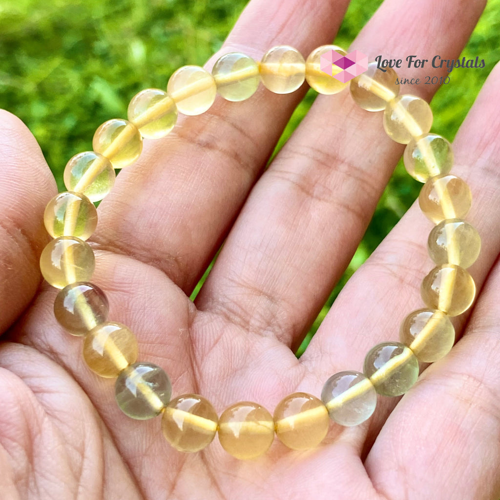 Yellow Fluorite Bracelet 7Mm (For Prosperity And Abundance) Bracelets